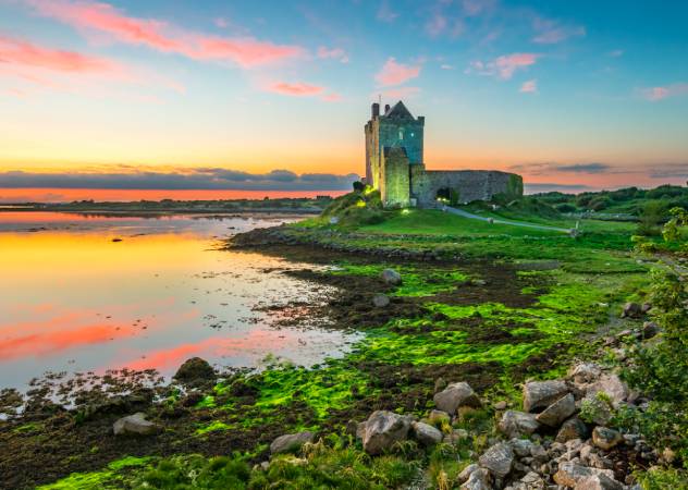 View of a castle in Ireland View of a castle in Ireland