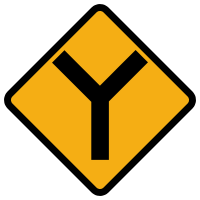 Y-Junction Sign